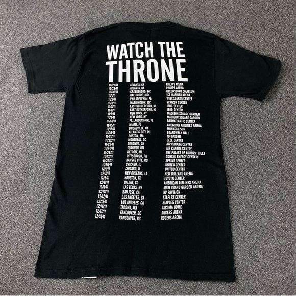 Jay Z Watch the Throne Concert Tour Men’s T-Shirt Size Small - Picture 7 of 9